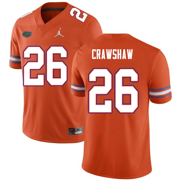 Men #26 Jeremy Crawshaw Florida Gators College Football Jerseys Sale-Orange